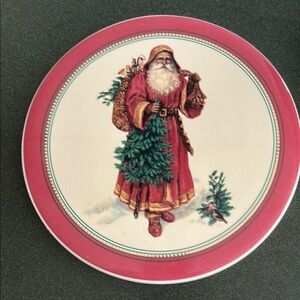 Vintage Santa Claus Decorative Hot Plate